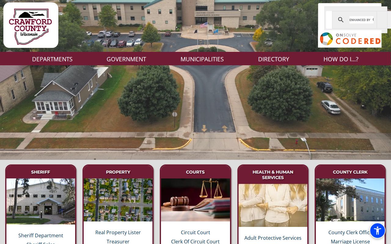 Crawford County criminal records official county department directory